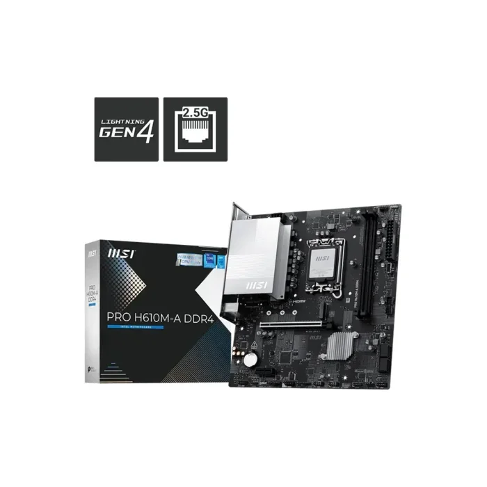 MSI PRO H610M-A DDR4 Micro ATX LGA1700 Motherboard