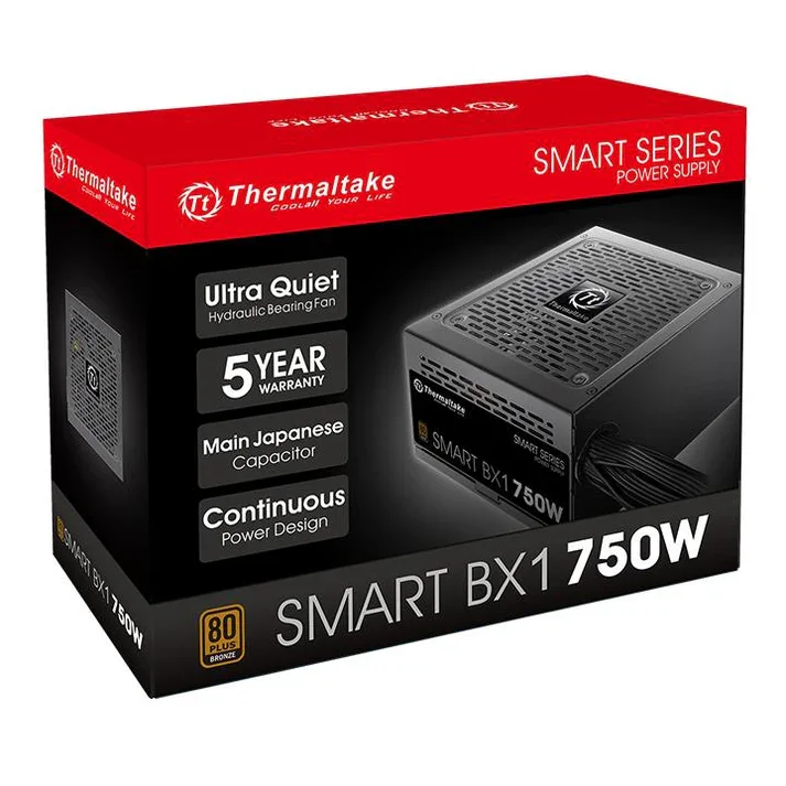 Thermaltake Smart BX1 750 W 80+ Bronze Certified ATX Power Supply