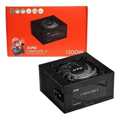 ADATA XPG CYBERCORE II 1300 W 80+ Platinum Certified Fully Modular ATX Power Supply
