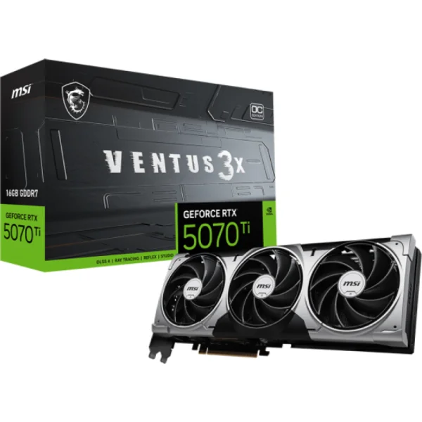 MSI VENTUS 3X OC GeForce RTX 5070 Ti 16 GB