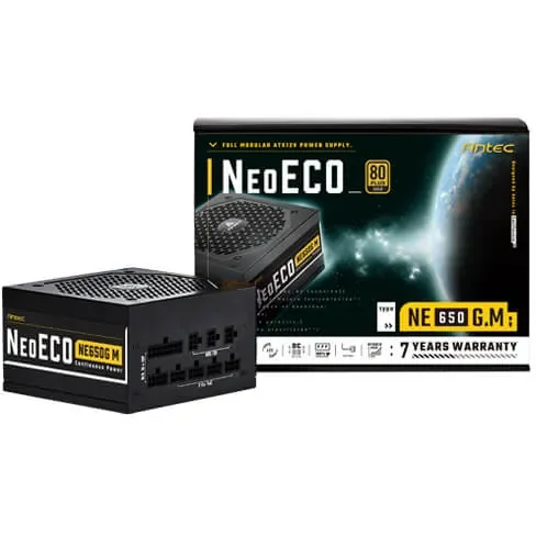 Antec NeoECO Gold 650 W 80+ Gold Certified Fully Modular ATX Power Supply