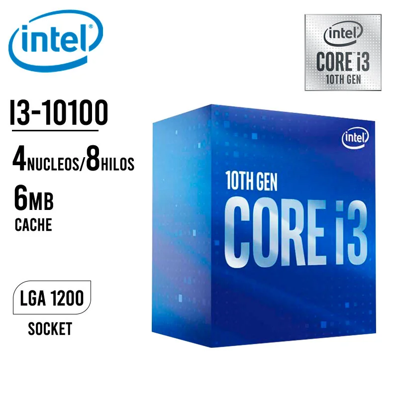 Intel Core i3-10100 3.6 GHz Quad-Core