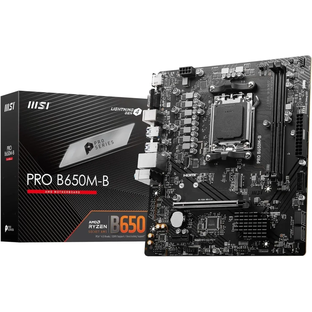 MSI PRO B650M-B Micro ATX AM5 Motherboard
