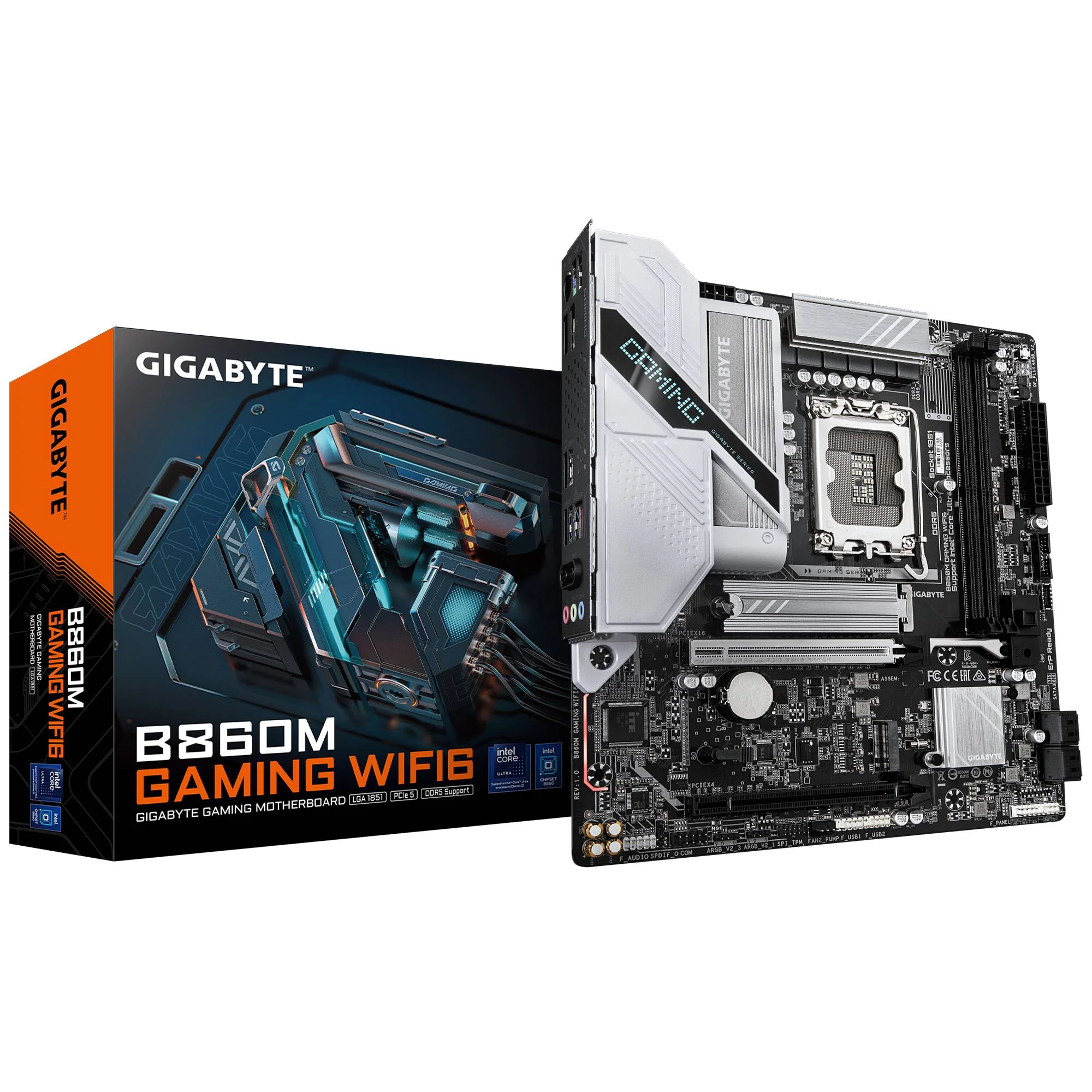 Gigabyte B860M GAMING WIFI6 Micro ATX LGA1851 Motherboard