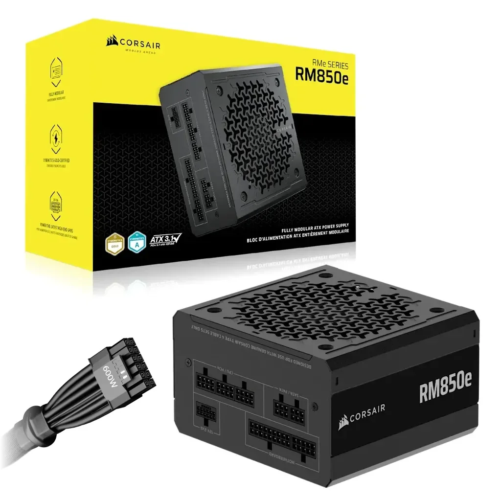 Corsair RM850e (2025) 850 W Fully Modular ATX Power Supply