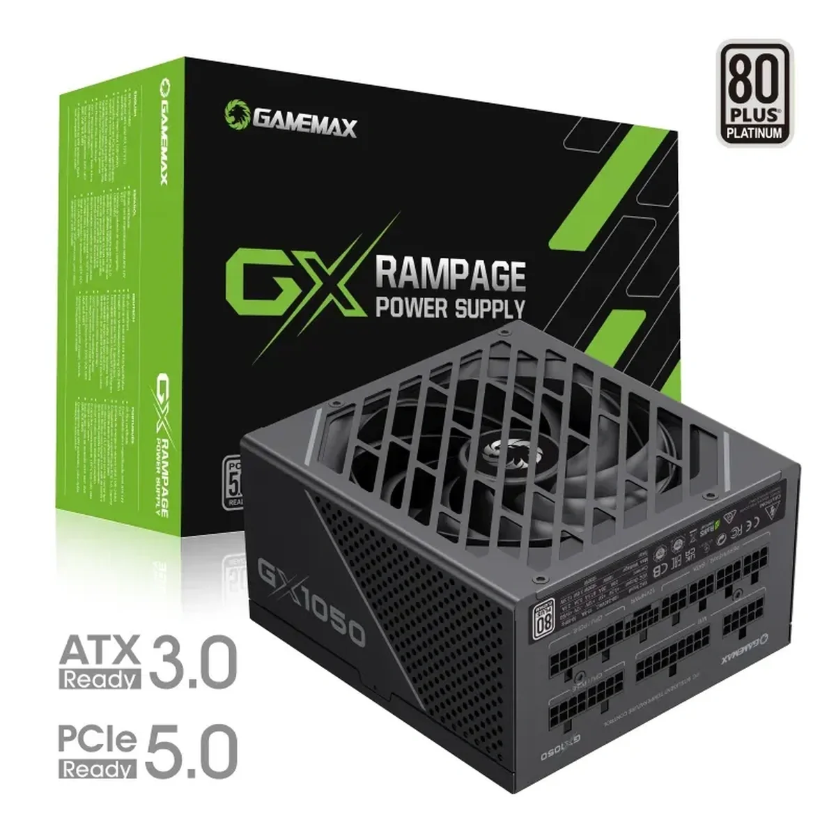 GameMax GX Pro Rampage 1050 W 80+ Platinum Certified Fully Modular ATX Power Supply