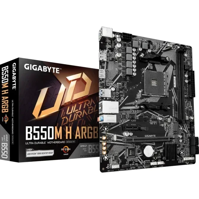 Gigabyte B550M H ARGB Micro ATX AM4 Motherboard