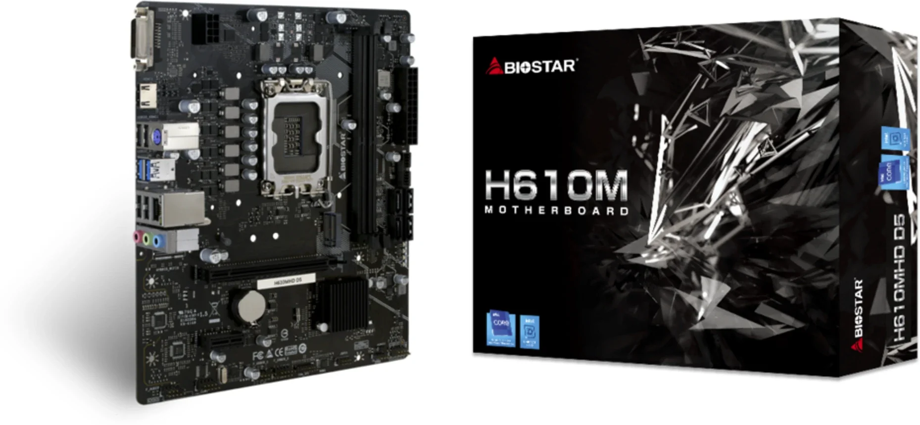 Biostar H610MHD D5 Micro ATX LGA1700 Motherboard