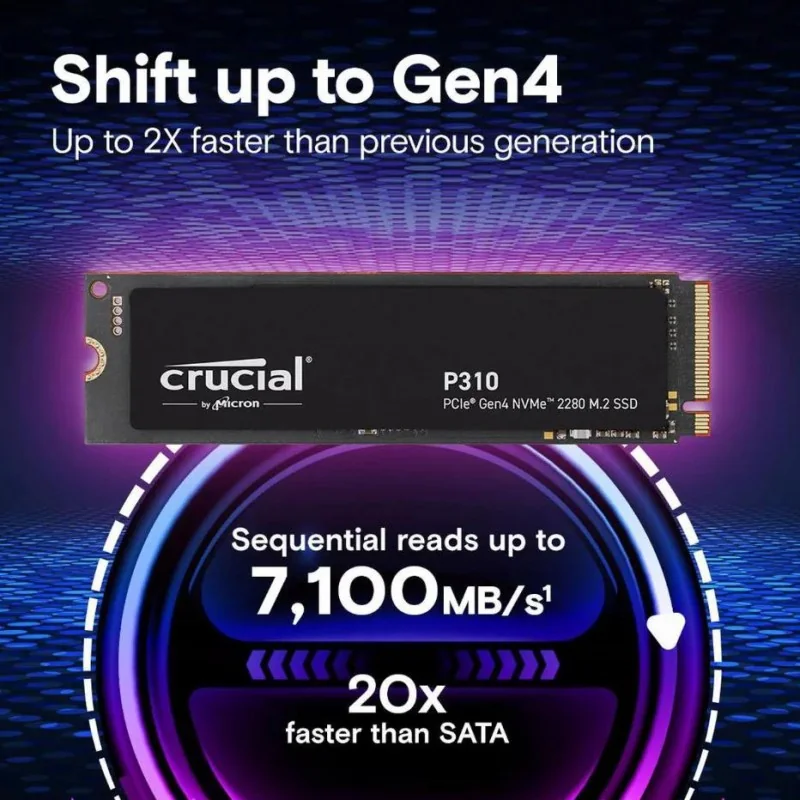 Crucial P310 1 TB M.2-2280 PCIe 4.0 X4 NVME