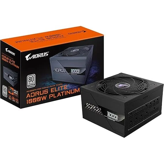 Gigabyte AORUS ELITE P1000 1000 W 80+ Platinum Certified Fully Modular ATX Power Supply