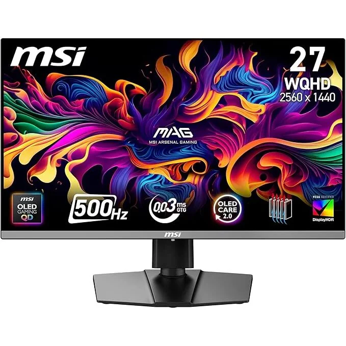 MSI MAG 272QP QD-OLED X50 26.5" 2560 x 1440 500 Hz Monitor
