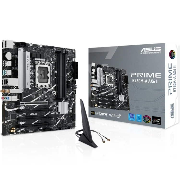 Asus PRIME B760M-A AX6 II Micro ATX LGA1700 Motherboard