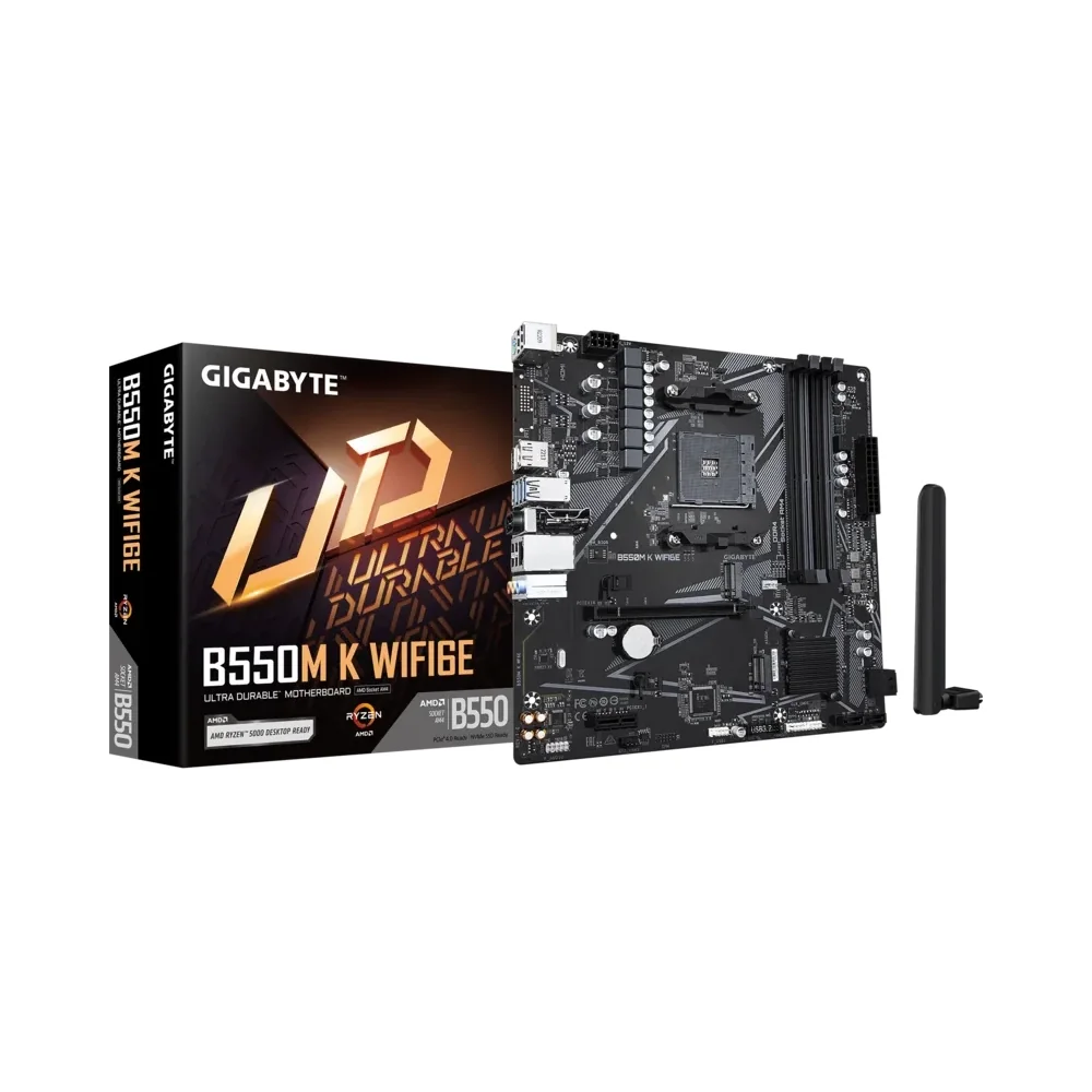 Gigabyte B550M K WIFI6E Micro ATX AM4 Motherboard