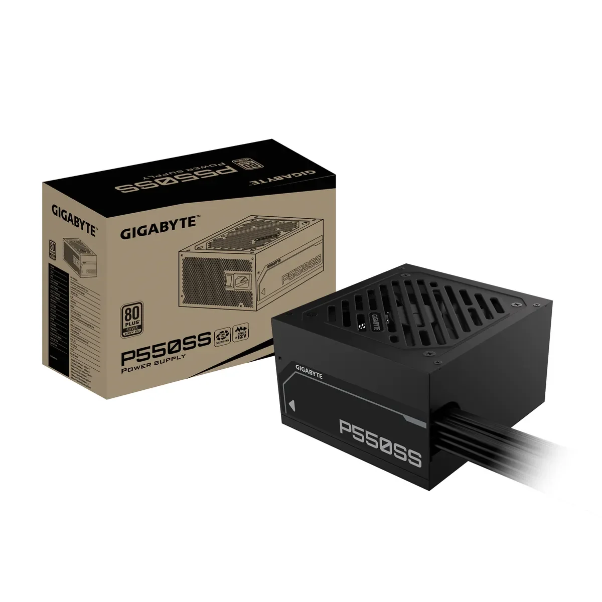 Gigabyte P550SS 550 W 80+ Silver Certified ATX Power Supply