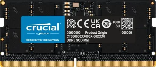 Crucial CT16G56C46S5 16 GB (1 x 16 GB) DDR5-5600 SODIMM CL46 Memory