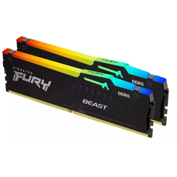Kingston FURY Beast RGB 32 GB (2 x 16 GB) DDR5-6000 CL34 Memory