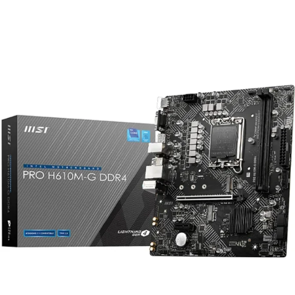 MSI PRO H610M-G DDR4 Micro ATX LGA1700 Motherboard