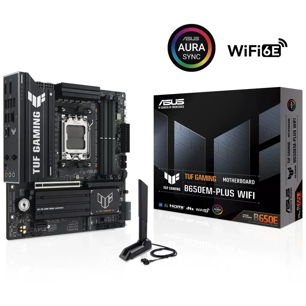 Asus TUF GAMING B650EM-PLUS WIFI Micro ATX AM5 Motherboard