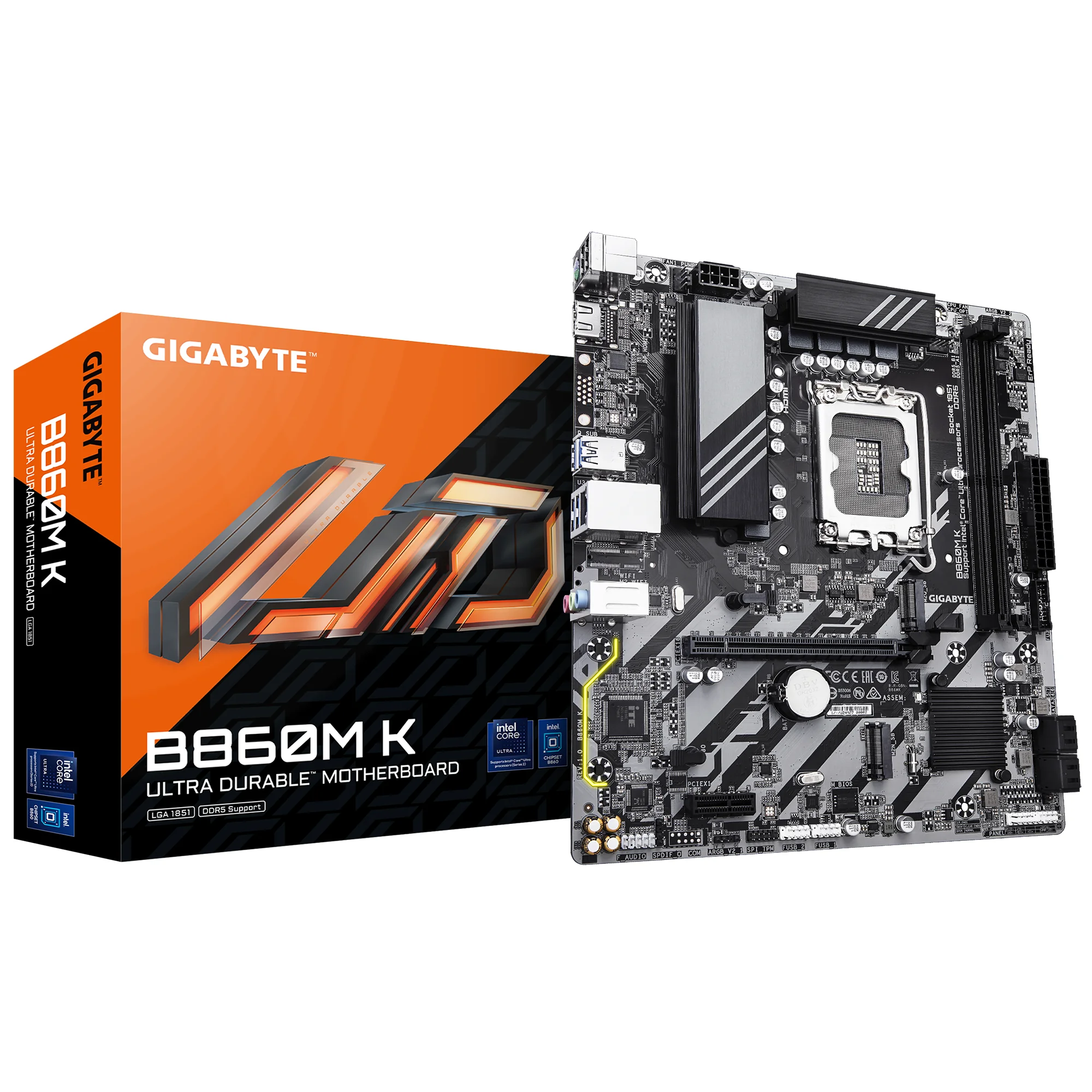 Gigabyte B860M K Micro ATX LGA1851 Motherboard
