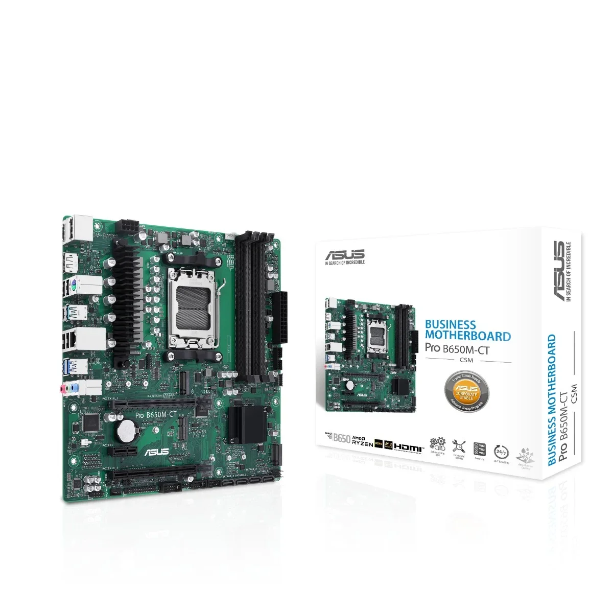 Asus Pro B650M-CT-CSM Micro ATX AM5 Motherboard