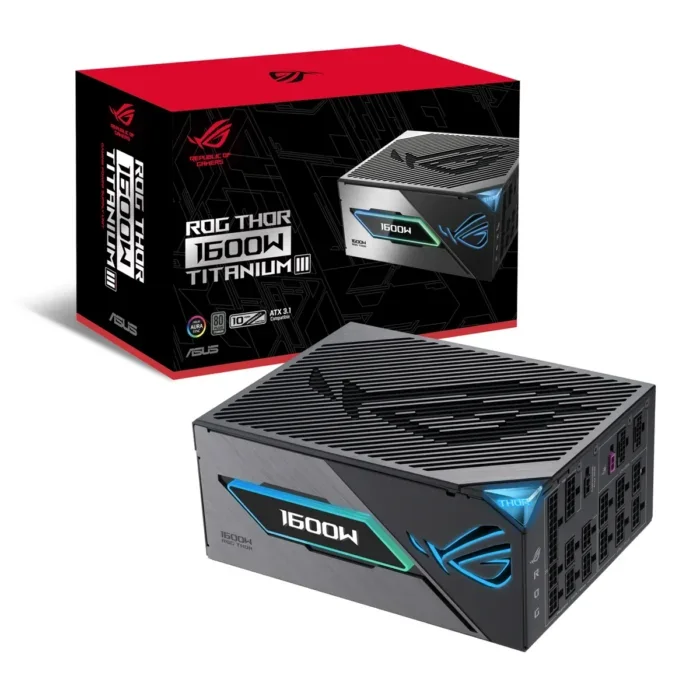 Asus ROG THOR T3 GAMING 1600 W 80+ Titanium Certified Fully Modular ATX Power Supply