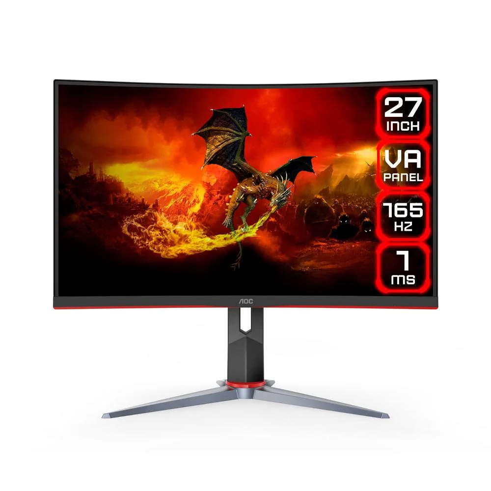 AOC C27G2Z 27.0" 1920 x 1080 240 Hz Curved Monitor