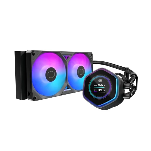 Cooler Master MasterLiquid Atmos II LCD 141.4 CFM Liquid CPU