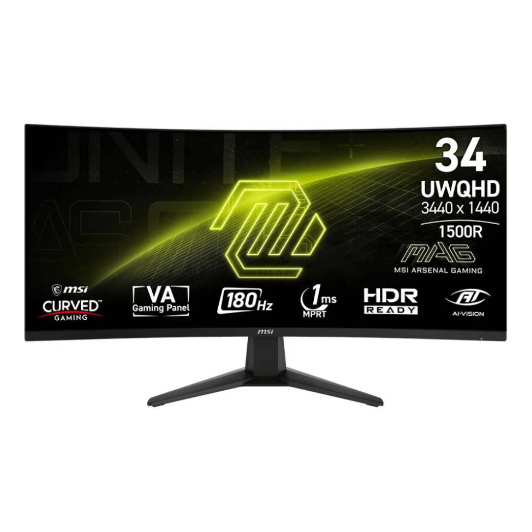 MSI MAG 346CQ 34.0" 3440 x 1440 180 Hz Curved Monitor
