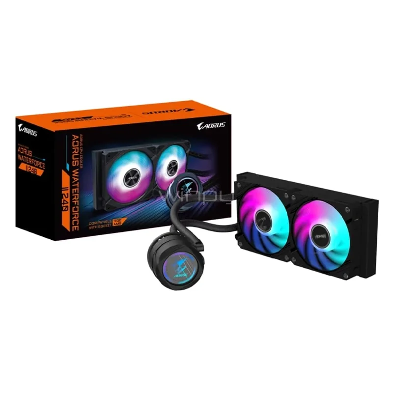 Gigabyte AORUS WATERFORCE II 240 64.95 CFM Liquid CPU