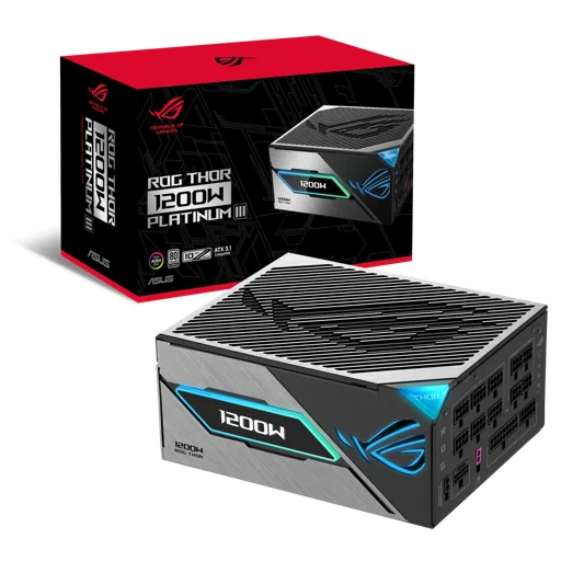 Asus ROG Thor P3 Gaming 1200 W 80+ Platinum Certified Fully Modular ATX Power Supply