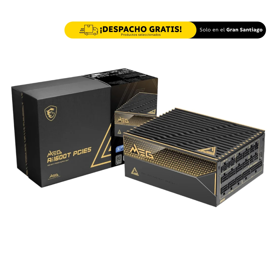 MSI MEG Ai1600T PCIE5 1600 W 80+ Titanium Certified Fully Modular ATX Power Supply