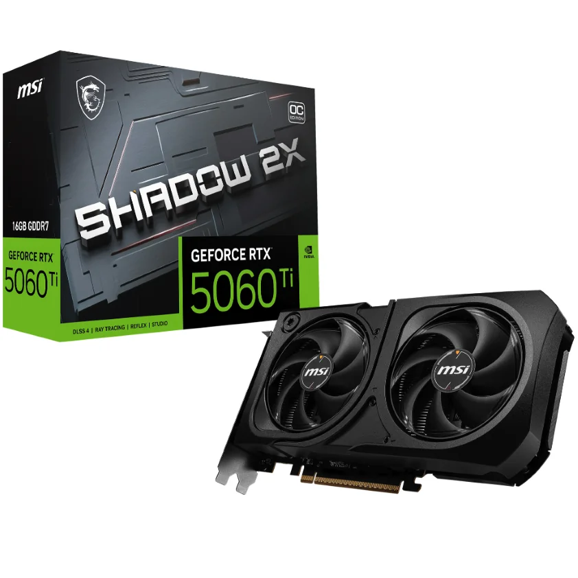 MSI SHADOW 2X OC PLUS GeForce RTX 5060 Ti 16 GB
