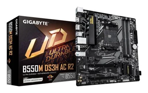 Gigabyte B550M DS3H AC R2 Micro ATX AM4 Motherboard