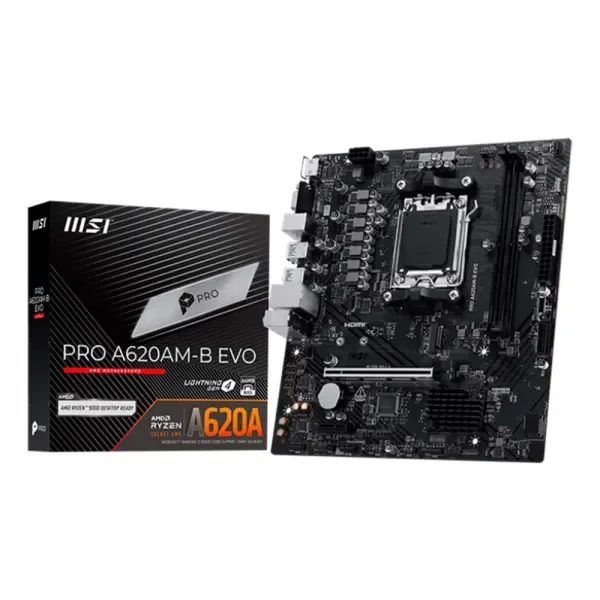 MSI PRO A620AM-B EVO Micro ATX AM5 Motherboard