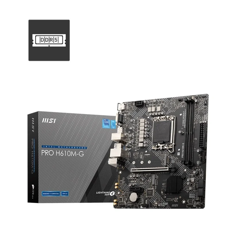 MSI PRO H610M-G Micro ATX LGA1700 Motherboard