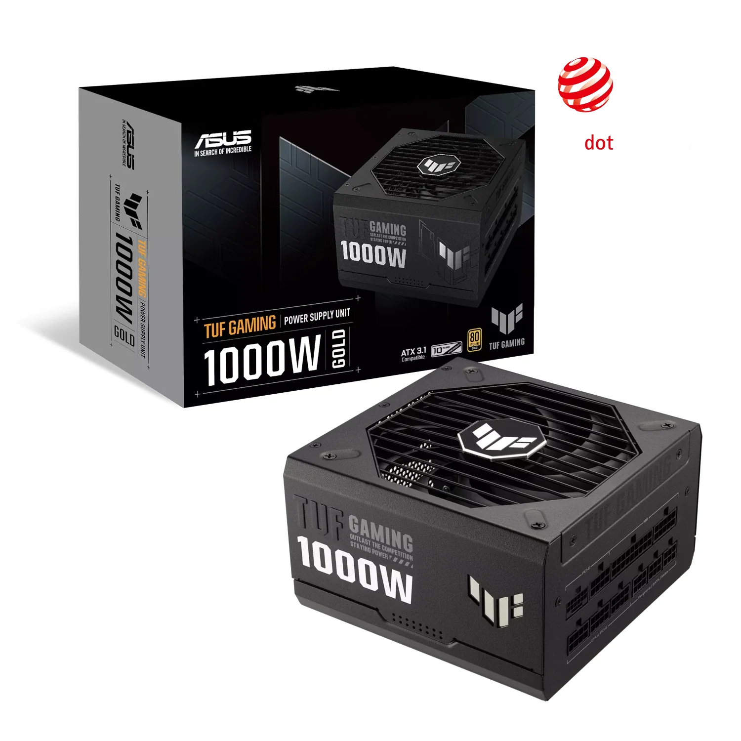 Asus TUF Gaming 1000G 1000 W 80+ Gold Certified Fully Modular ATX Power Supply