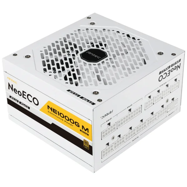 Antec NE1000G M White ATX 3.0 1000 W 80+ Gold Certified Fully Modular ATX Power Supply