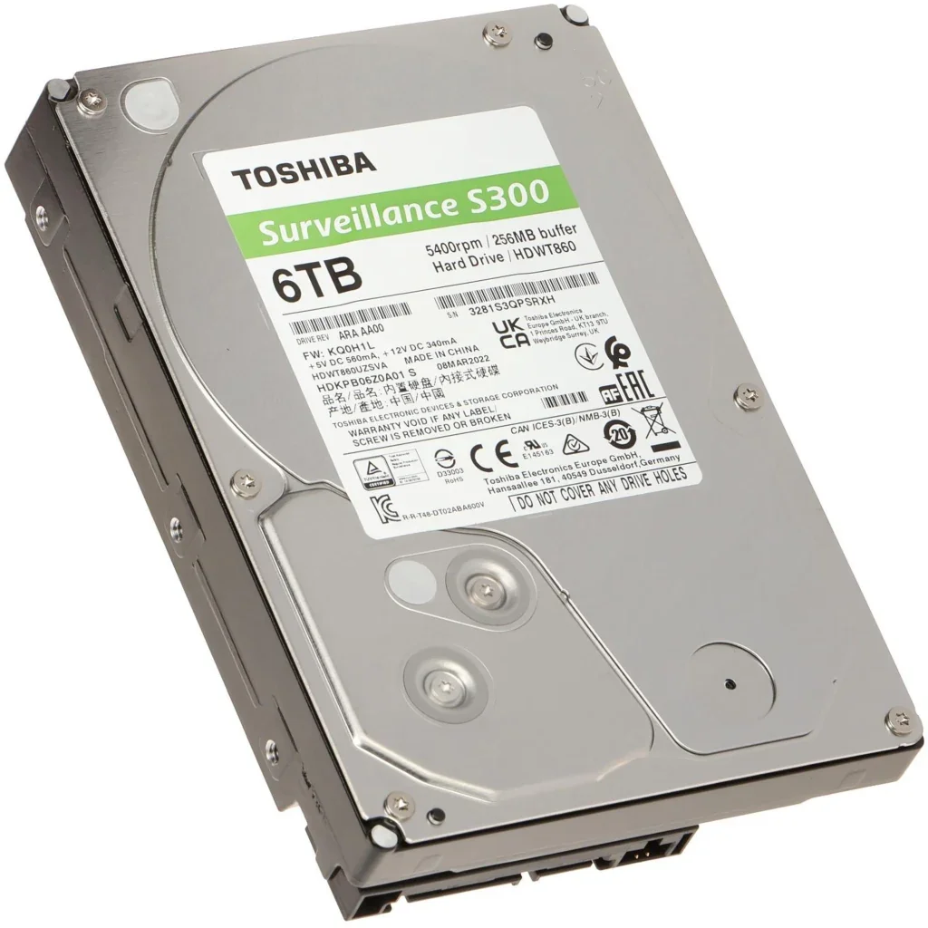 Toshiba S300 6 TB 3.5" 5400 RPM