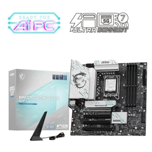 MSI B860M GAMING PLUS WIFI Micro ATX LGA1851 Motherboard