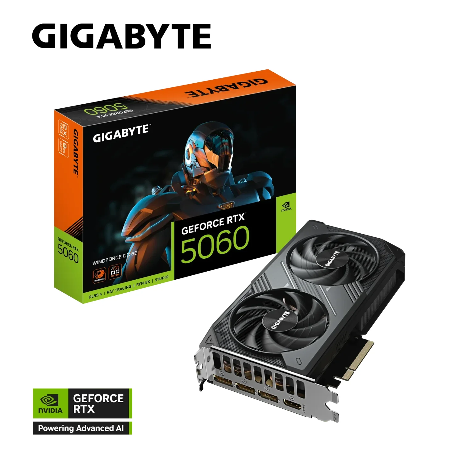 Gigabyte WINDFORCE OC GeForce RTX 5060 8 GB PCIe x8