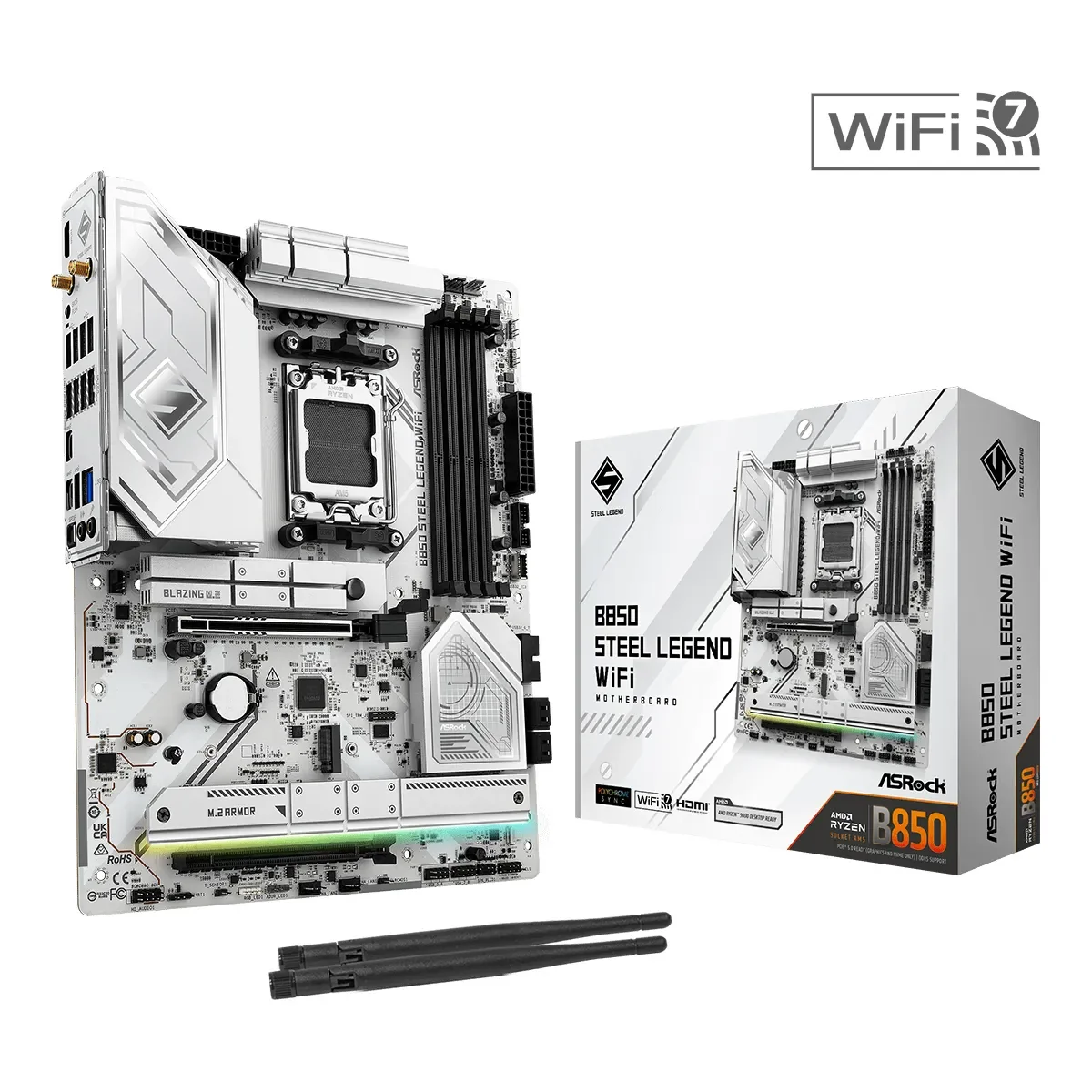 ASRock B850 Steel Legend WiFi ATX AM5 Motherboard