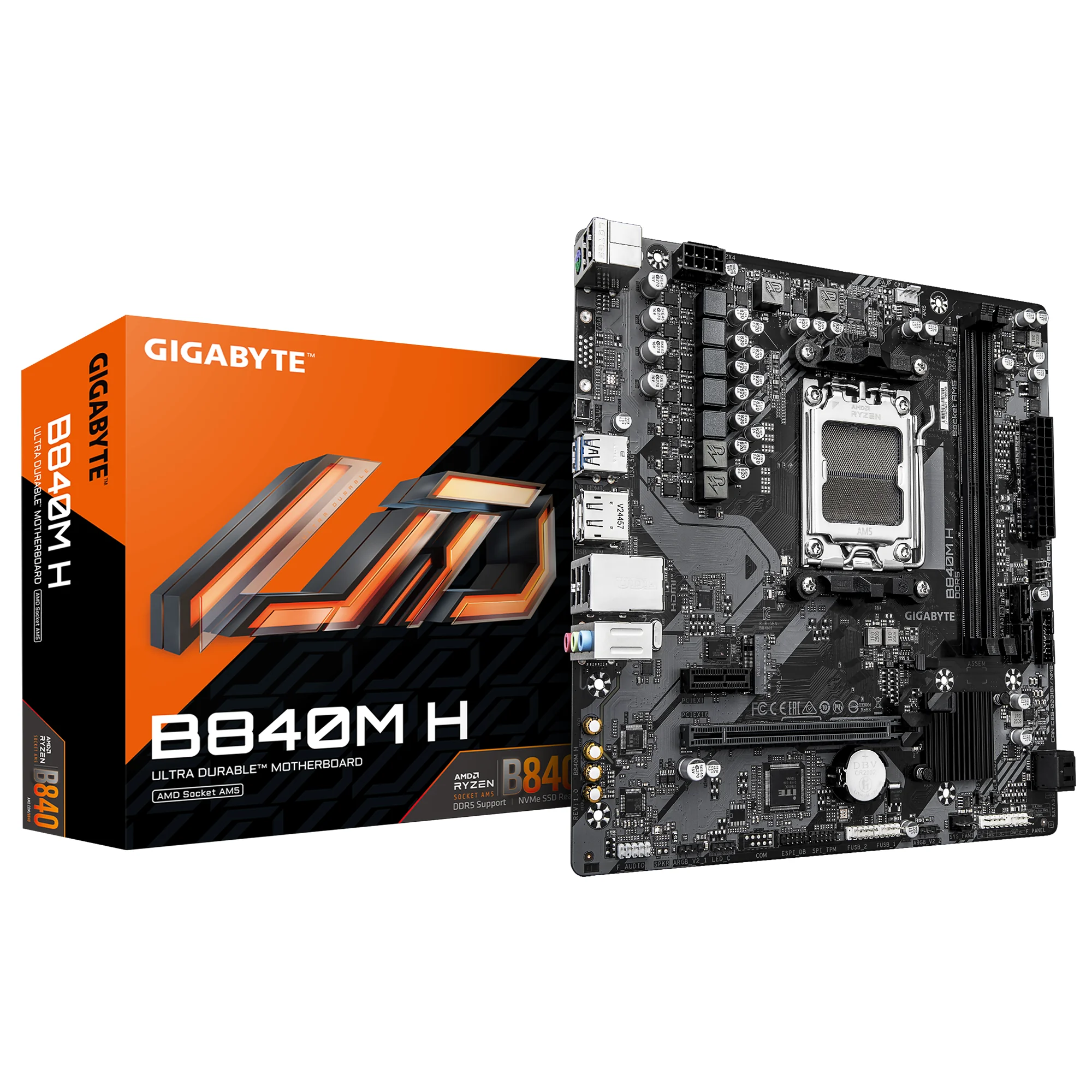 Gigabyte B840M H Micro ATX AM5 Motherboard